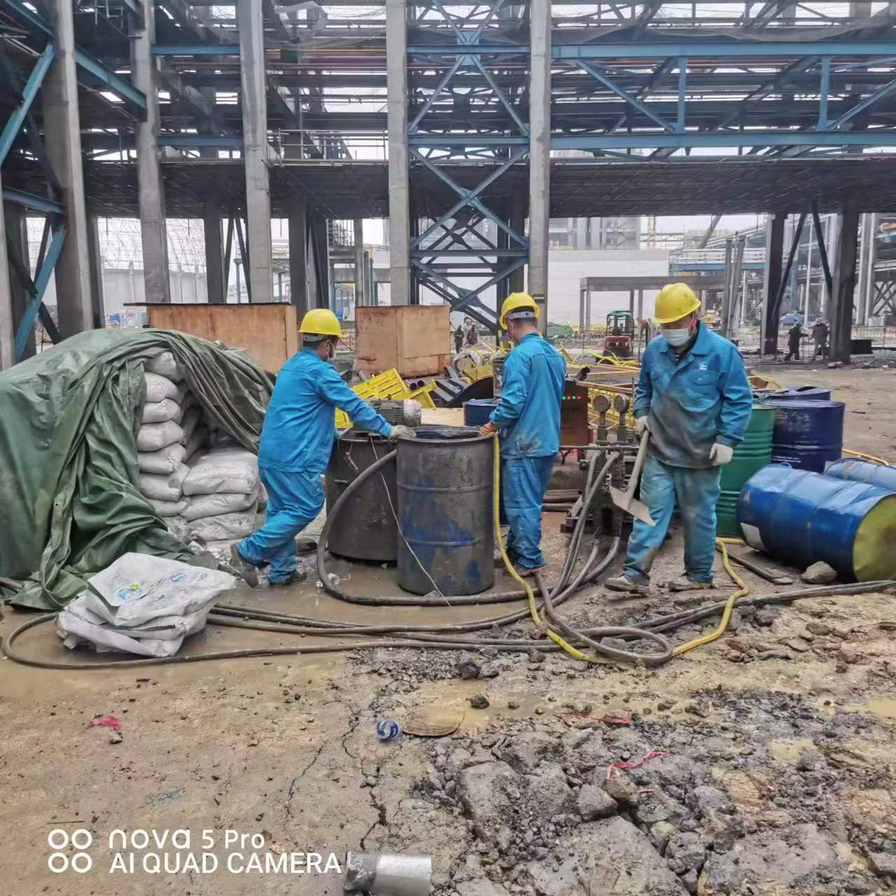 平定设备基础下沉沉降注浆加固施工